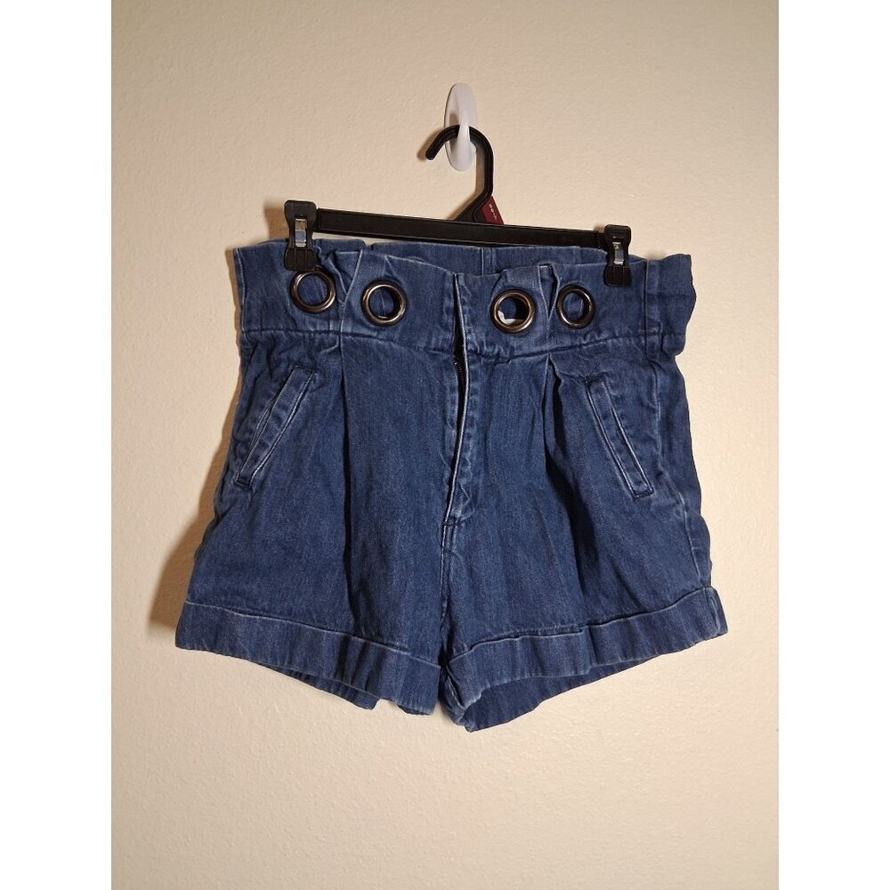 By Together Denim Shorts Grommet Accents Blue Jeans Summer Y2K Casual Sz Medium